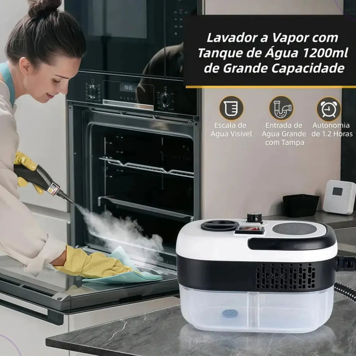La grasa pegada que nada quita... se rinde ante el vapor
