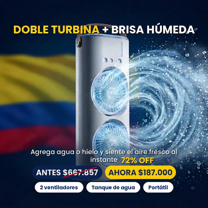 Ventilador De Torre Doble Aire Acondicio